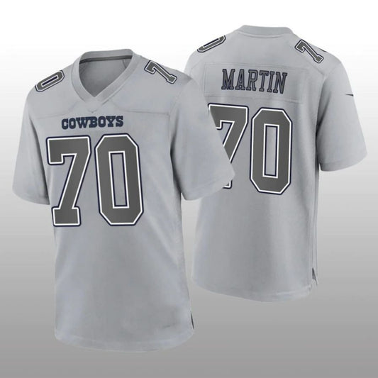 D.Cowboys #70 Zack Martin Gray Atmosphere Game Player Jersey Fashion Jersey American Jerseys