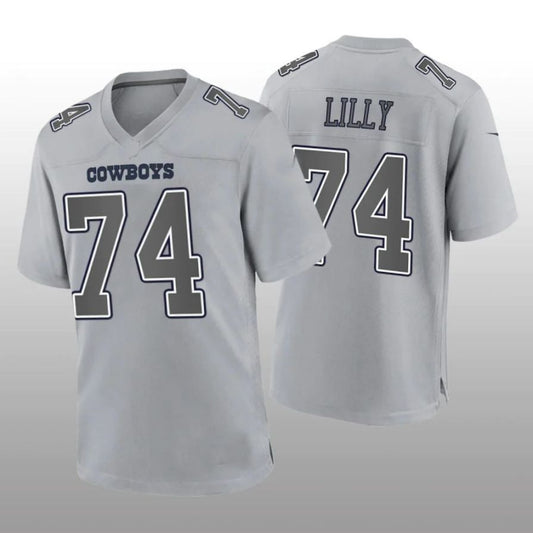 D.Cowboys #74 Bob Lilly Gray Atmosphere Game Retired Player Jersey Fashion Jersey American Jerseys