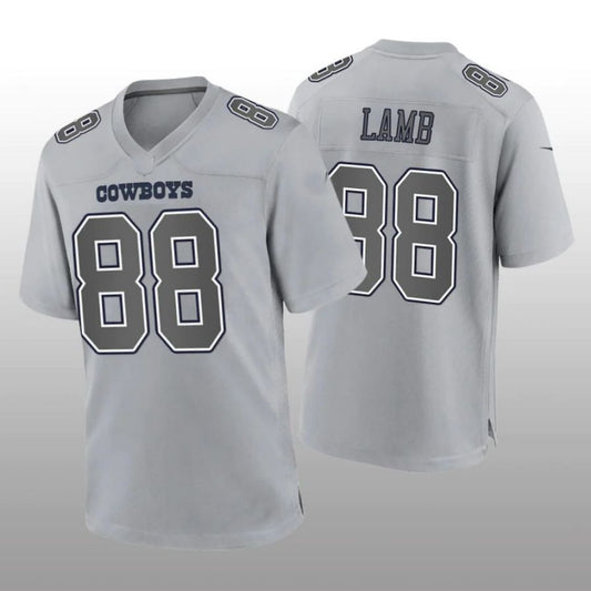 D.Cowboys #88 CeeDee Lamb Gray Atmosphere Game Player Jersey Fashion Jersey American Jerseys