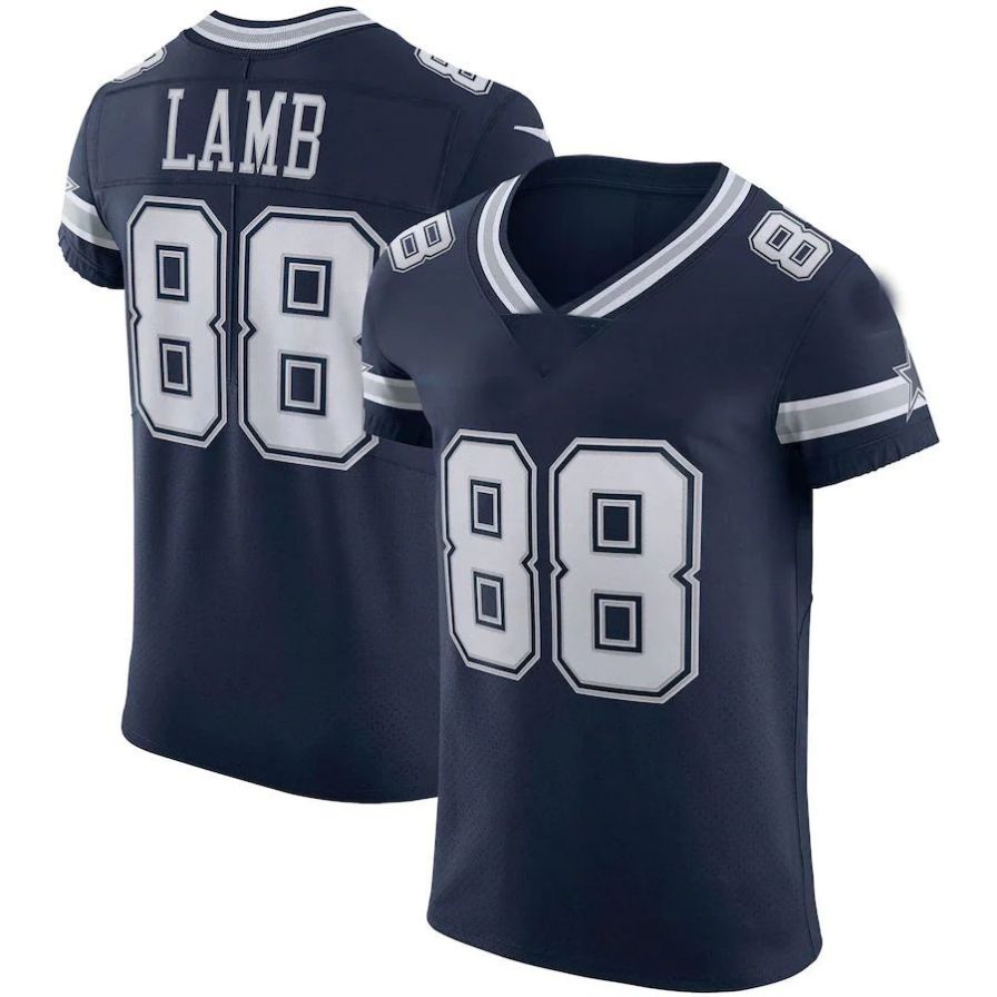 D.Cowboys #88 CeeDee Lamb Navy Vapor Player Elite Jersey Stitched American Football Jerseys