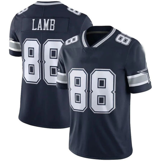 D.Cowboys #88 CeeDee Lamb Navy Vapor Limited Player Jersey Stitched American Football Jerseys