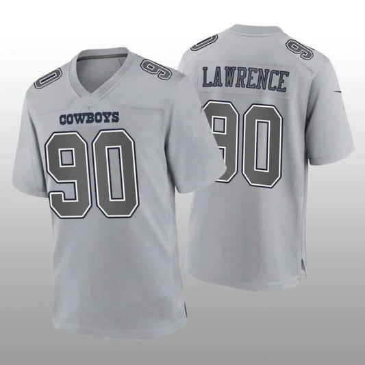 D.Cowboys #90 DeMarcus Lawrence Gray Atmosphere Game Player Jersey Fashion Jersey American Jerseys
