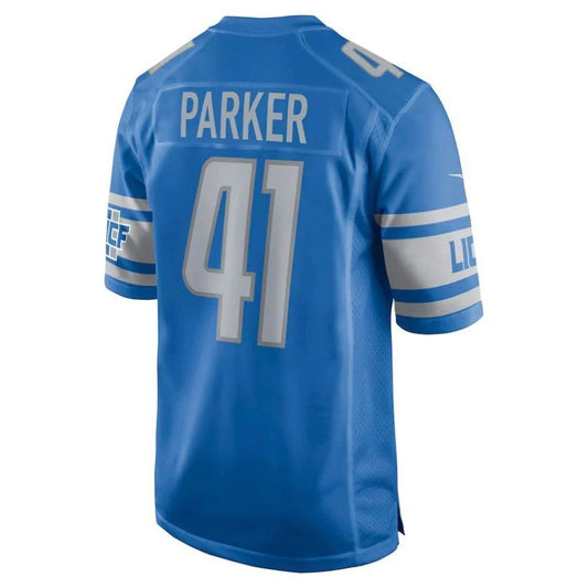 D.Lions D.Lions #41 A.J. Parker Blue Game Player Jersey Stitched American Football Jerseys
