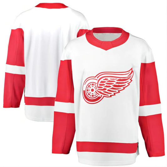 D.Red Wings Fanatics Branded Breakaway Away Jersey White Stitched American Hockey Jerseys