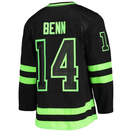 D.Stars #14 Jamie Benn Alternate Captain Patch Primegreen Authentic Pro Player Jersey Stitched American Hockey Jerseys