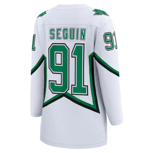 D.Stars #91 Tyler Seguin Fanatics Branded Special Edition Breakaway Player Jersey White Stitched American Hockey Jerseys
