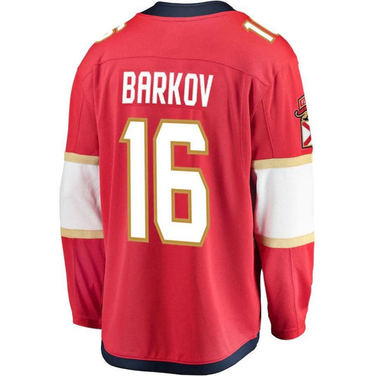 F.Panthers #16 Aleksander Barkov Fanatics Branded Premier Breakaway Player Jersey Red Stitched American Hockey Jerseys