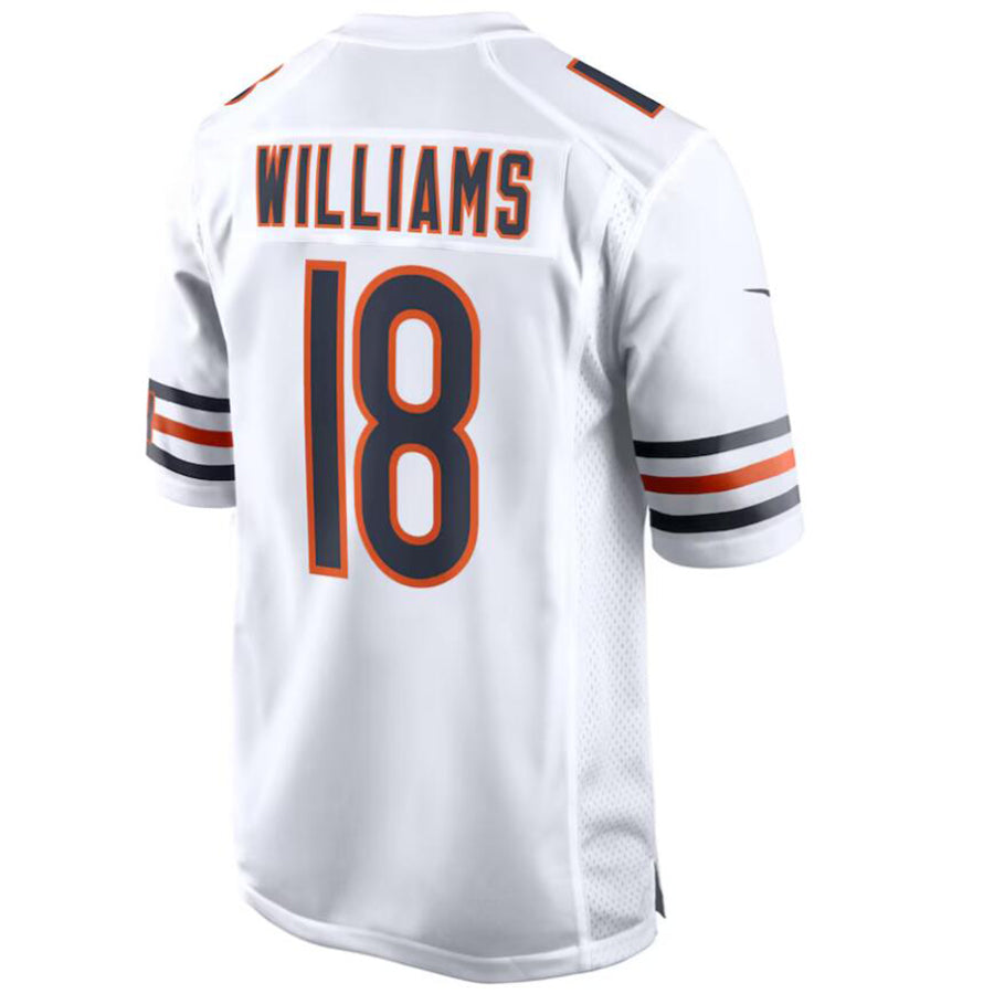 Football Jersey C.Bears #18 Caleb Williams White Alternate Draft First Round Pick Player Game Jersey