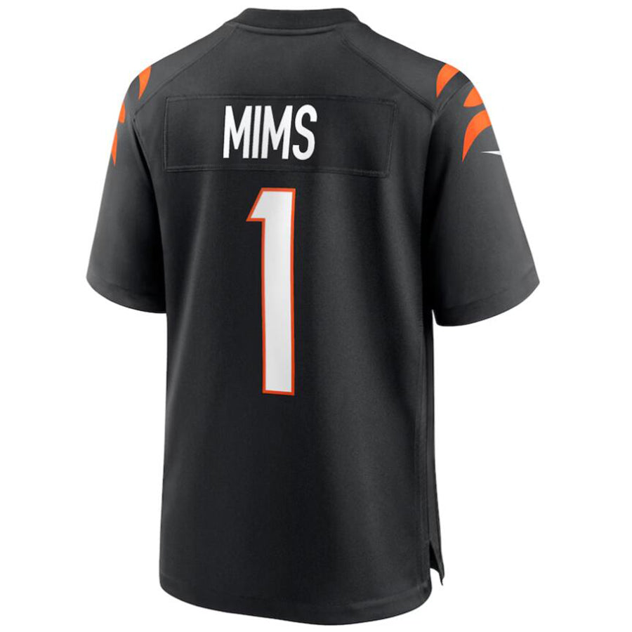 Football Jersey C.Bengals #1 Amarius Mims Black Draft First Round Pick Player Game Jersey