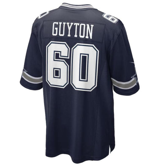Football Jersey D.Cowboys #60 Tyler Guyton Navy Draft First Round Pick Player Game Jersey