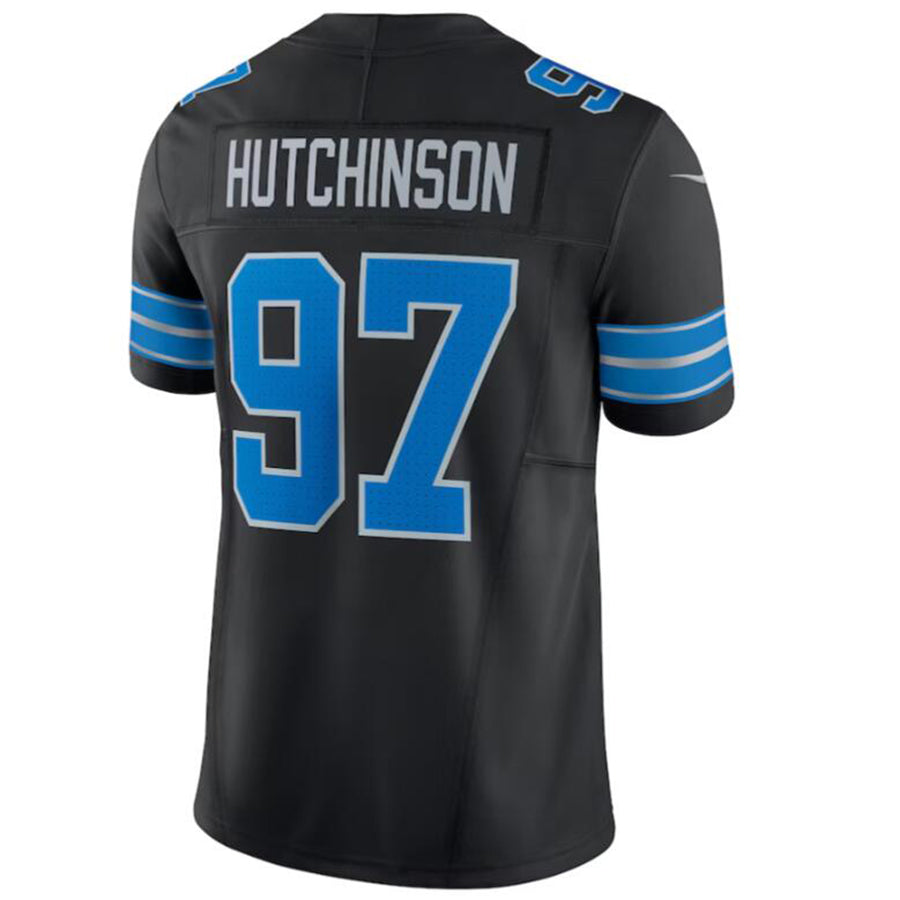 Football Jersey D.Lions #97 Aidan Hutchinson Black 2nd Alternate Vapor F.U.S.E. Limited Jersey American Stitched Jersey