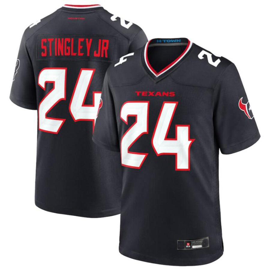 Football Jersey H.Texans #24 Derek Stingley Jr. Player Navy Alternate Game Jersey Stitched Jerseys
