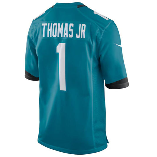 Football Jersey J.Jaguars #1 Brian Thomas Jr Teal Draft First Round Pick Player Game Jersey