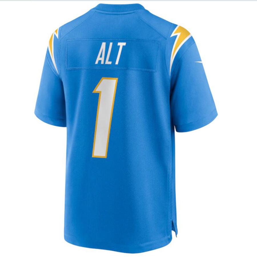 Football Jersey LA.Chargers #1 Joe Alt Powder Blue Draft First Round Pick Player Game Jersey