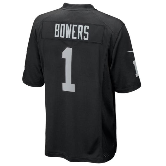 Football Jersey LV.Raiders #1 Brock Bowers Black Draft First Round Pick Player Game Jersey