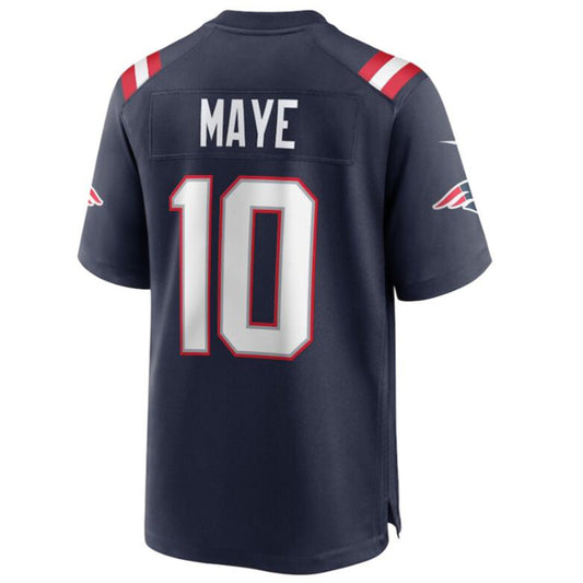 Football Jersey NE.Patriots #10 Drake Maye Navy Draft First Round Pick Player Game Jersey