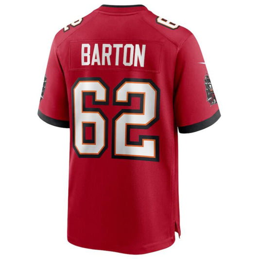 Football Jersey TB.Buccaneers #62 Graham Barton Pick Red Draft First Round Pick Player Game Jersey
