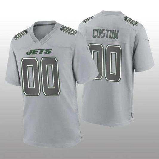 Football Jerseys Custom NY.Jets Gray Game Atmosphere Jersey American Stitched Jerseys