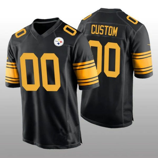 Football Jerseys Custom P.Steelers Black Alternate Game Jersey American Stitched Jerseys