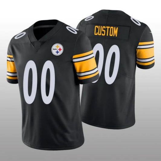 Football Jerseys Custom P.Steelers Black Vapor Limited Jersey American Stitched Jerseys