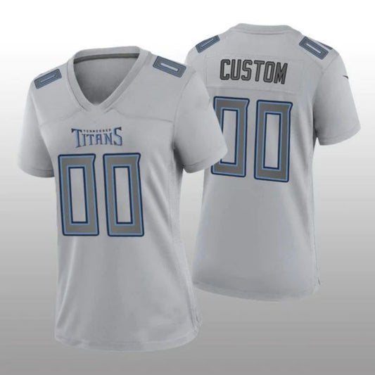 Football Jerseys Custom T.Titans Gray Atmosphere Game Jersey American Stitched Jerseys