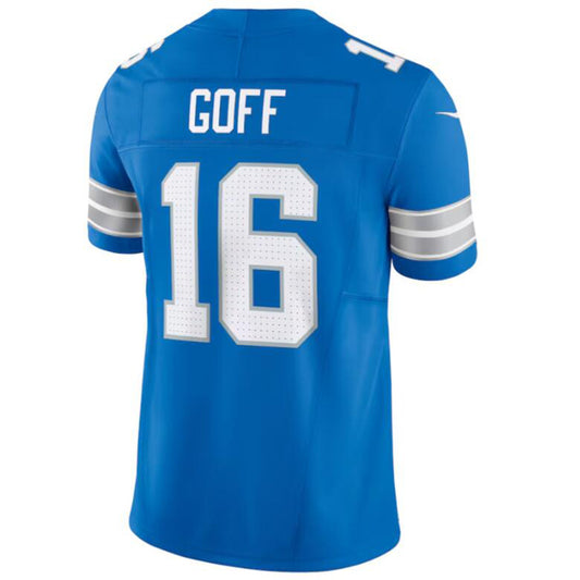 Football Jerseys D.Lions #16 Jared Goff Blue Vapor F.U.S.E. Limited Jersey American Stitched Jersey