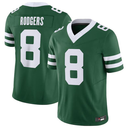Football Jerseys NY.Jets #8 Aaron Rodgers Legacy Green Alternate Vapor F.U.S.E. Limited Jersey
