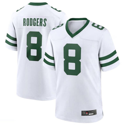 Football Jerseys NY.Jets #8 Aaron Rodgers Legacy White Alternate Vapor F.U.S.E. Limited Jersey