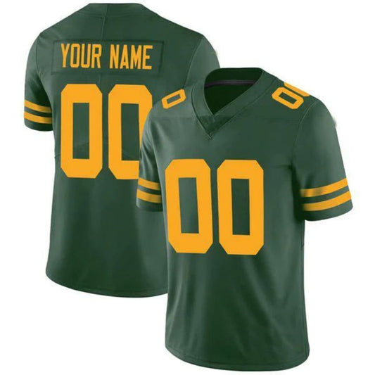 GB.Packers Custom Green Stitched Vapor Limited Jersey Football Jerseys