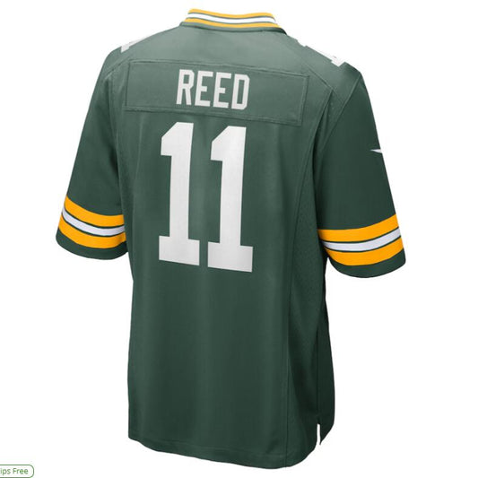 GB.Packers #11 Jayden Reed Green Game Jersey American Stitched Football Jerseys