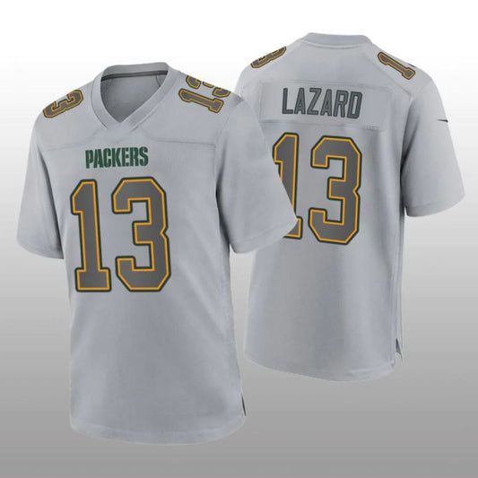 GB.Packers #13 Allen Lazard Gray Atmosphere Game Player Jersey Stitched American Football Jerseys