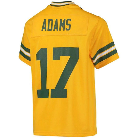 GB.Packers #17 Davante Adams Gold Inverted Team Player Game Jersey Stitched American Football Jerseys