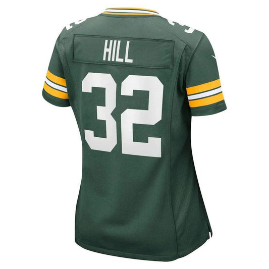 GB.Packers #32 Kylin Hill Green Game Player Jersey Stitched American Football Jerseys