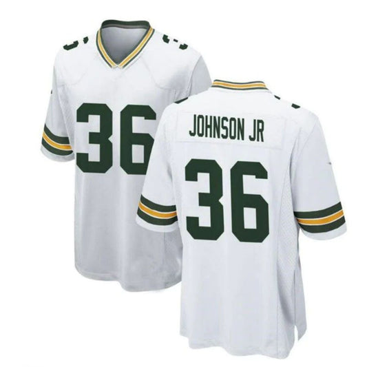 GB.Packers #36 Anthony Johnson Player Game Jersey - White Stitched American Football Jerseys