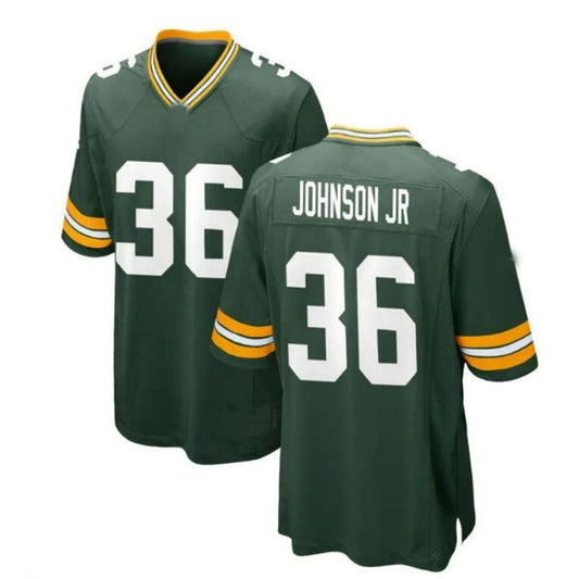 GB.Packers #36 Anthony Johnson Team Player Game Jersey - Green Stitched American Football Jerseys