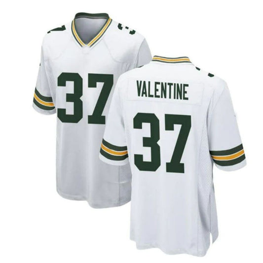 GB.Packers #37 Carrington Valentine Game Player Jersey - White Stitched American Football Jerseys