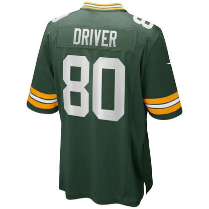 GB.Packers #80 Donald Driver Green Game Retired Player Jersey Stitched American Football Jerseys