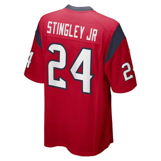 H.Texans #24 Derek Stingley Jr. Red Player Game Player Jersey Stitched American Football Jerseys