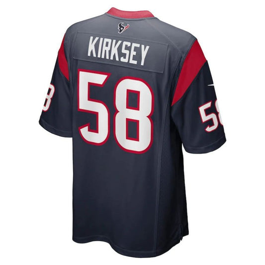 H.Texans #58 Christian Kirksey Navy Player Game Jersey Stitched American Football Jerseys