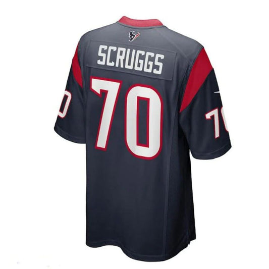 H.Texans #70 Juice Scruggs Navy Player Team Game Jersey Stitched American Football Jerseys