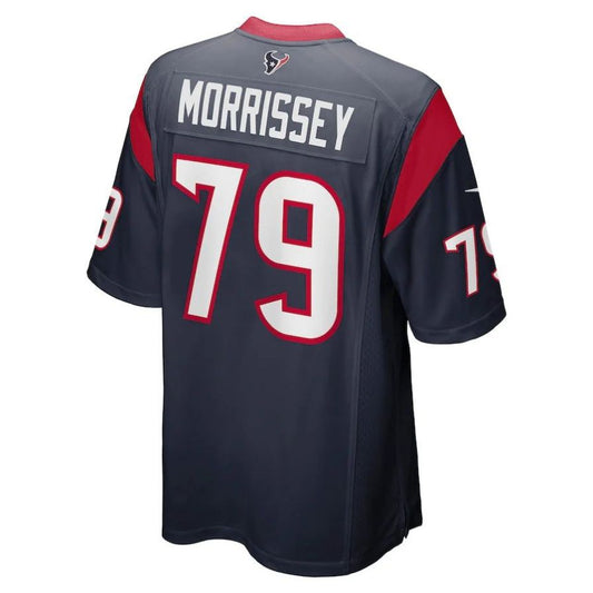 H.Texans #79 Jimmy Morrissey Player Navy Game Jersey Stitched American Football Jerseys