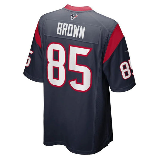 H.Texans #85 Pharaoh Brown Navy Player Game Jersey Stitched American Football Jerseys