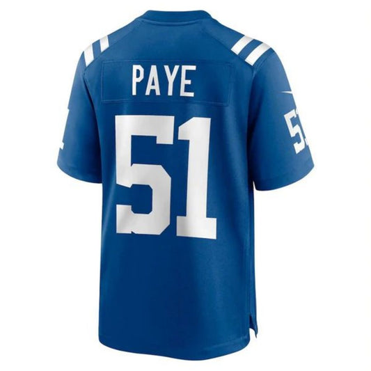 I.Colts #51 Kwity Paye Royal Stitched Player Vapor Game Football Jerseys