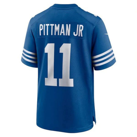 I.Colts #11 Michael Pittman JR Royal Stitched Player Alternate Game Football Jerseys