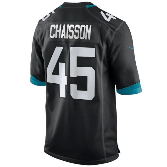 J.Jaguars #45 K'Lavon Chaisson Black Player Game Jersey Stitched American Football Jerseys