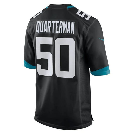 J.Jaguars #50 Shaquille Quarterman Black Player Game Jersey Stitched American Football Jerseys