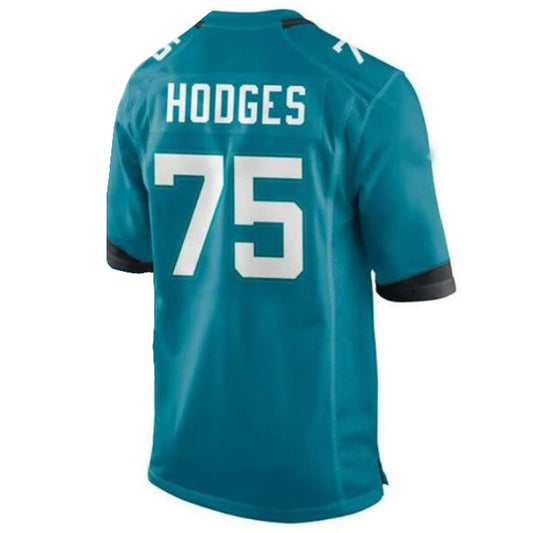 J.Jaguars #75 Cooper Hodges Alternate Player Game Jersey - Teal Stitched American Football Jerseys
