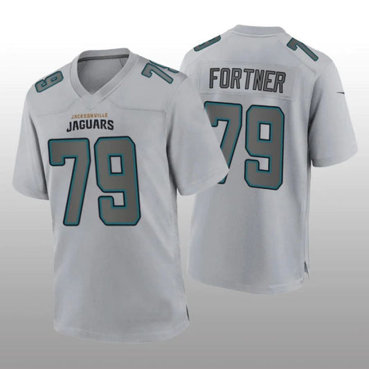 J.Jaguars #79 Luke Fortner Gray Atmosphere Player Game Jersey Stitched American Football Jerseys