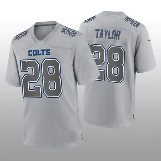 I.Colts #28 Jonathan Taylor Gray Stitched Player Game Atmosphere Football Jerseys