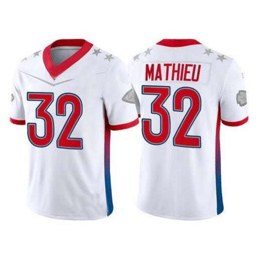 KC.Chiefs #32 Tyrann Mathieu 2022 White Pro Bowl Stitched Player Jersey American Football Jerseys